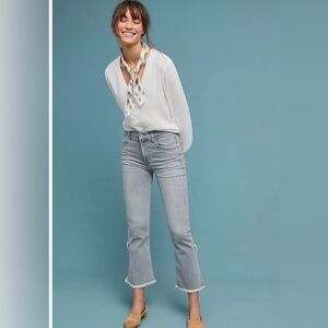 Citizen of Humanity Drew Fray High Rise Crop Flare Jeans Denim Size 30